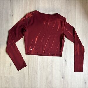 Lululemon Wunder Train Cropped Long Sleeve